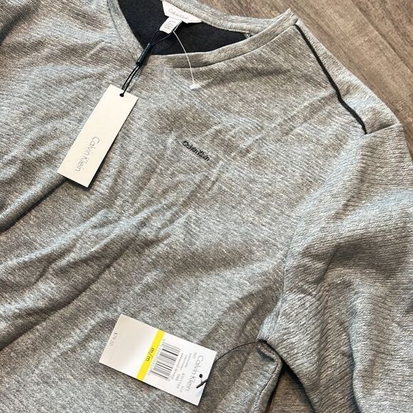 Calvin Klein V-neck Sweater-GREY-Medium - Picture 2 of 2